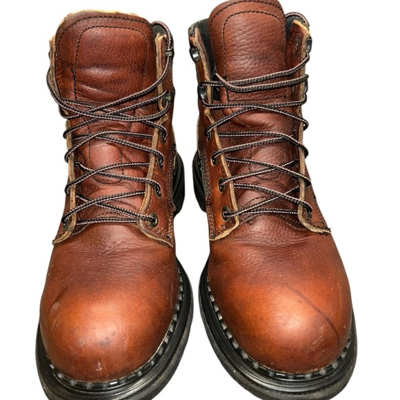 Red Wing 2226 Dyna-Force Mens Safety Toe Brown Leather Work Sport Boots Sz 6.5 - Picture 4 of 13